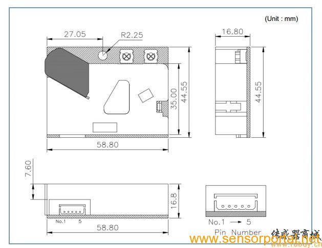 DSM501尺寸图