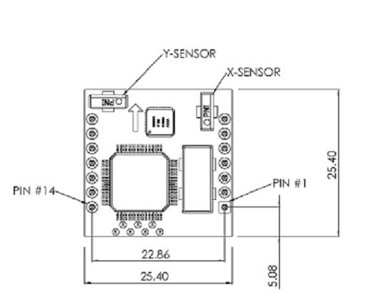 PNI低成本低功耗2轴罗盘模块V2XE